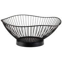 Obstschale Aus Eisen Gerlinde 23x23x9,5 Cm, Schwarz - MODERN (23/23/9,5cm) - Luca Bessoni