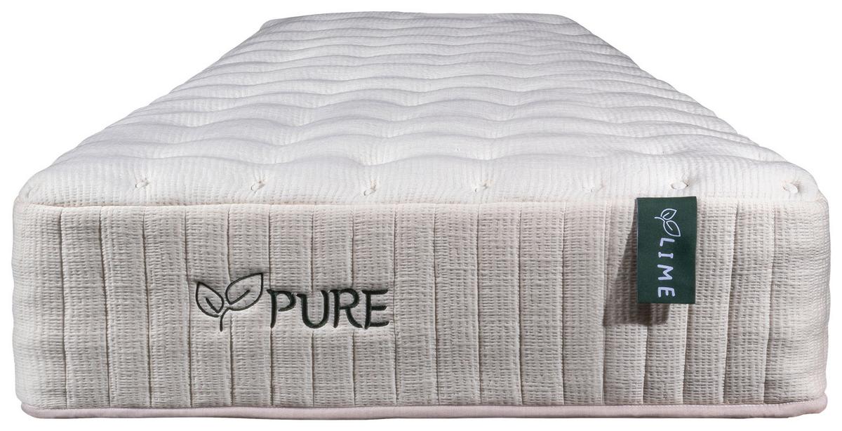 Taschenfederkernmatratze Lime Pure 90x200 cm H2 H: 30cm - Weiß, Basics, Textil (90/200cm) - Linea Natura