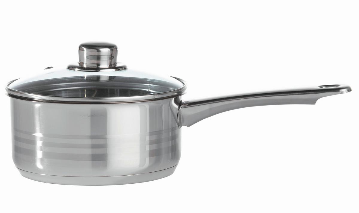 Rendlík Paula, 1,3l - čiré/barvy nerez oceli, Konvenční, kov/sklo (16/7,5cm) - Mömax