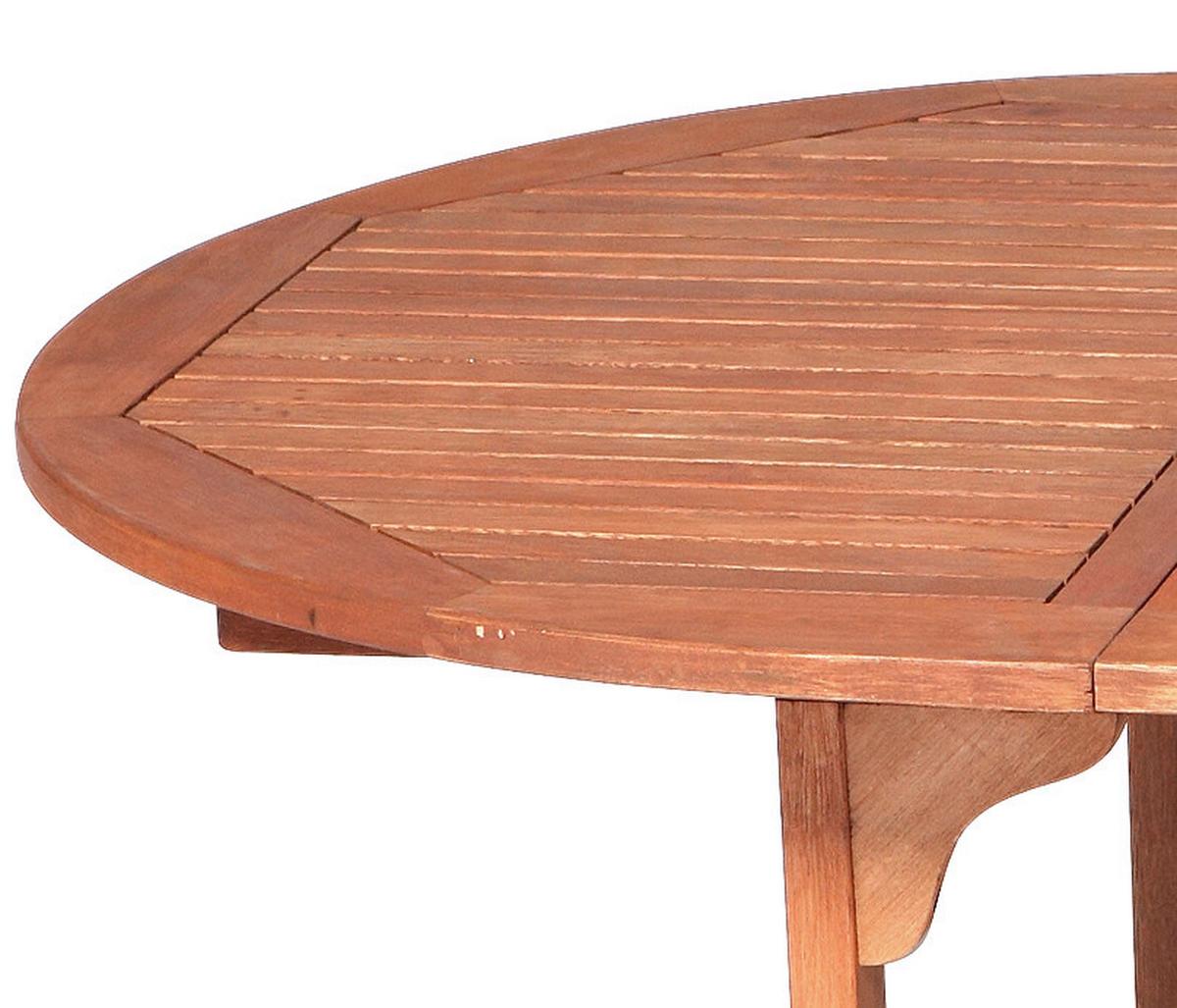 Gartengarnitur 7-Tlg. Maracaibo Echtholz - Naturfarben, KONVENTIONELL, Holz - Gardenson