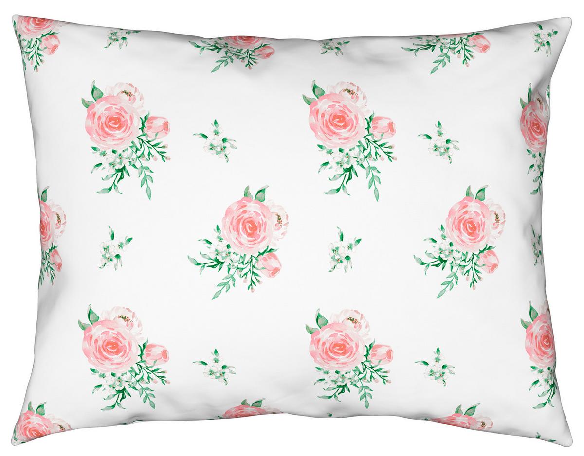 Ágyneműhuzat-garnitúra Christa - pink/fehér, Romantik / Landhaus, textil - James Wood