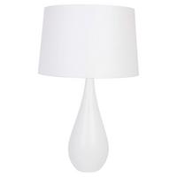 TISCHLEUCHTE 4112209 VASE - WEIß - Weiß, Design, Holz (40/64cm)