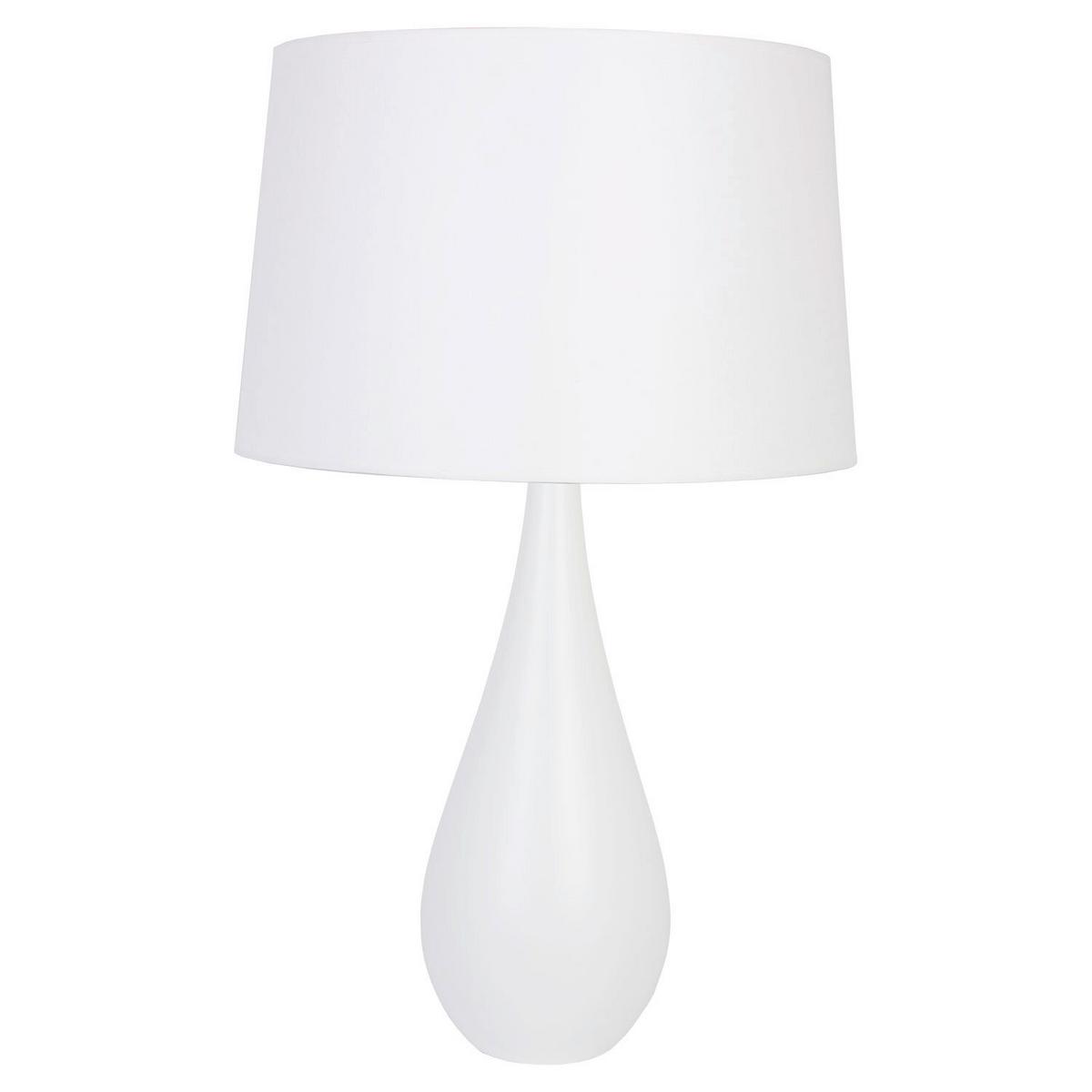 TISCHLEUCHTE 4112209 VASE - WEIß - Weiß, Design, Holz (40/64cm)