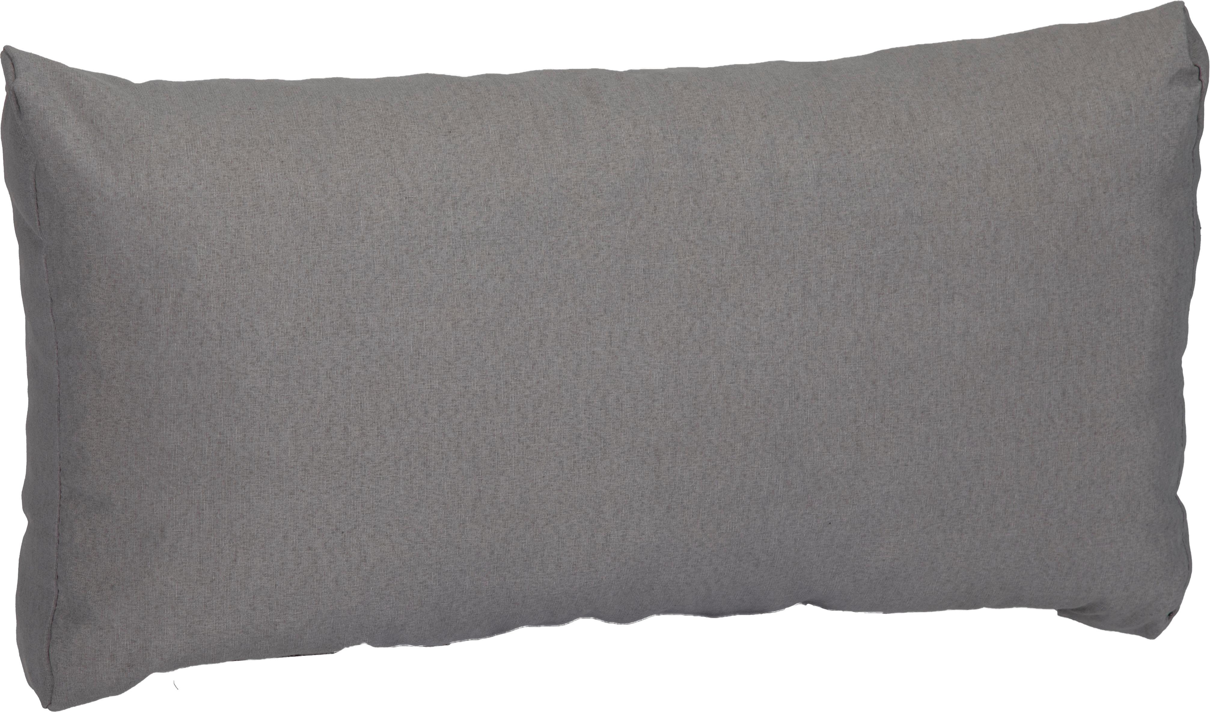Loungekissen Rückenkissen 80x40 cm Hellgrau - Hellgrau, Basics, Textil (80/40/20cm) - Gardenson