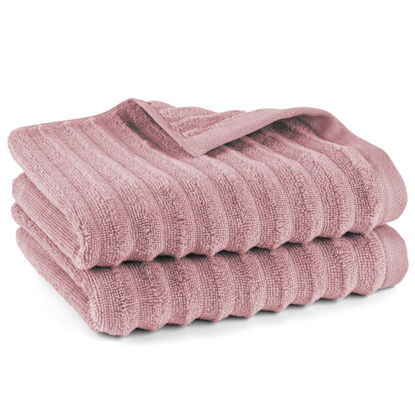 FROTTIERSET Welle 2er Set Mauve - Mauve, Basics, Textil (50/100/10cm)