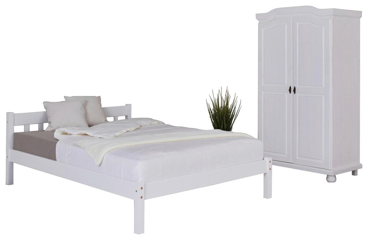 Einzelzimmer Vilmar Hedda Weiß 2-teilig - Weiß, MODERN, Holz - MID.YOU