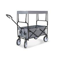 Bollerwagen Chrisi - Dunkelgrau/Schwarz, KONVENTIONELL, Kunststoff/Textil (117/55/120cm) - Luca Bessoni