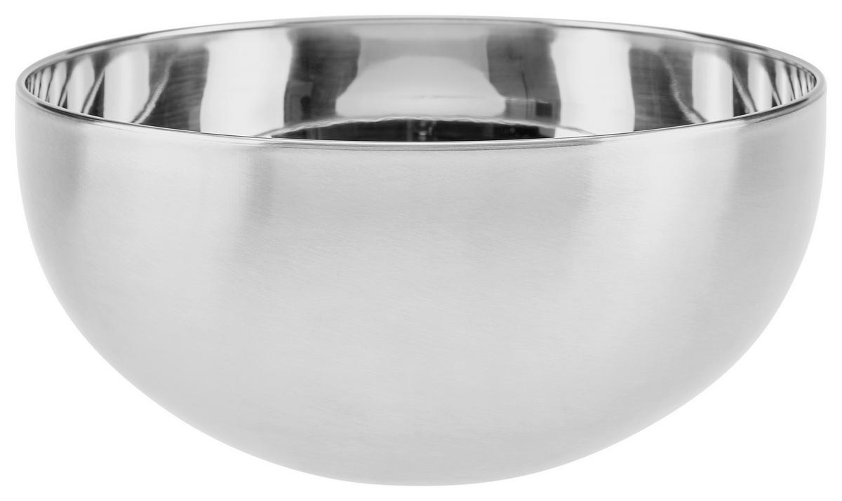 Edelstahlschüssel Enio DxH: 19,3x9,2 cm - Edelstahlfarben, MODERN, Metall (19,3/9,2cm) - Luca Bessoni