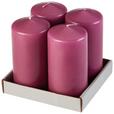 Kerze Winston - Blau/Lila, Basics, Naturmaterialien (6/12,5cm) - Ondega