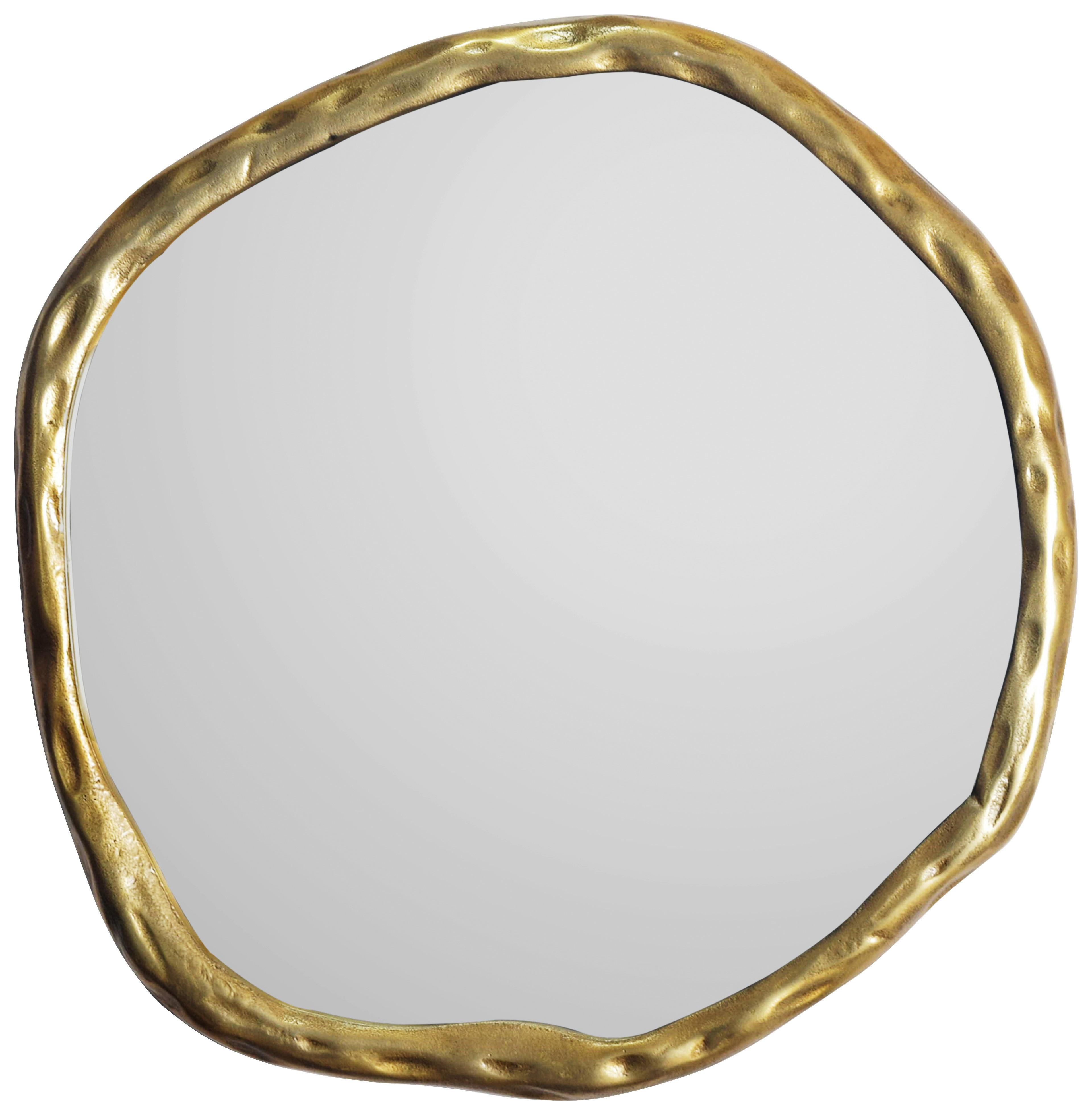 Wandspiegel Goldfarben B: 60 Cm - Goldfarben, Design, Glas/Metall (60/60/3cm) - MID.YOU