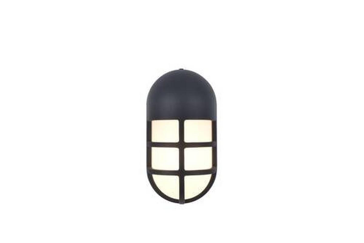 Außenleuchte Bullo 15 Watt Kunststoff Wandmontage - Anthrazit/Weiß, Basics, Kunststoff/Metall (19,3cm)