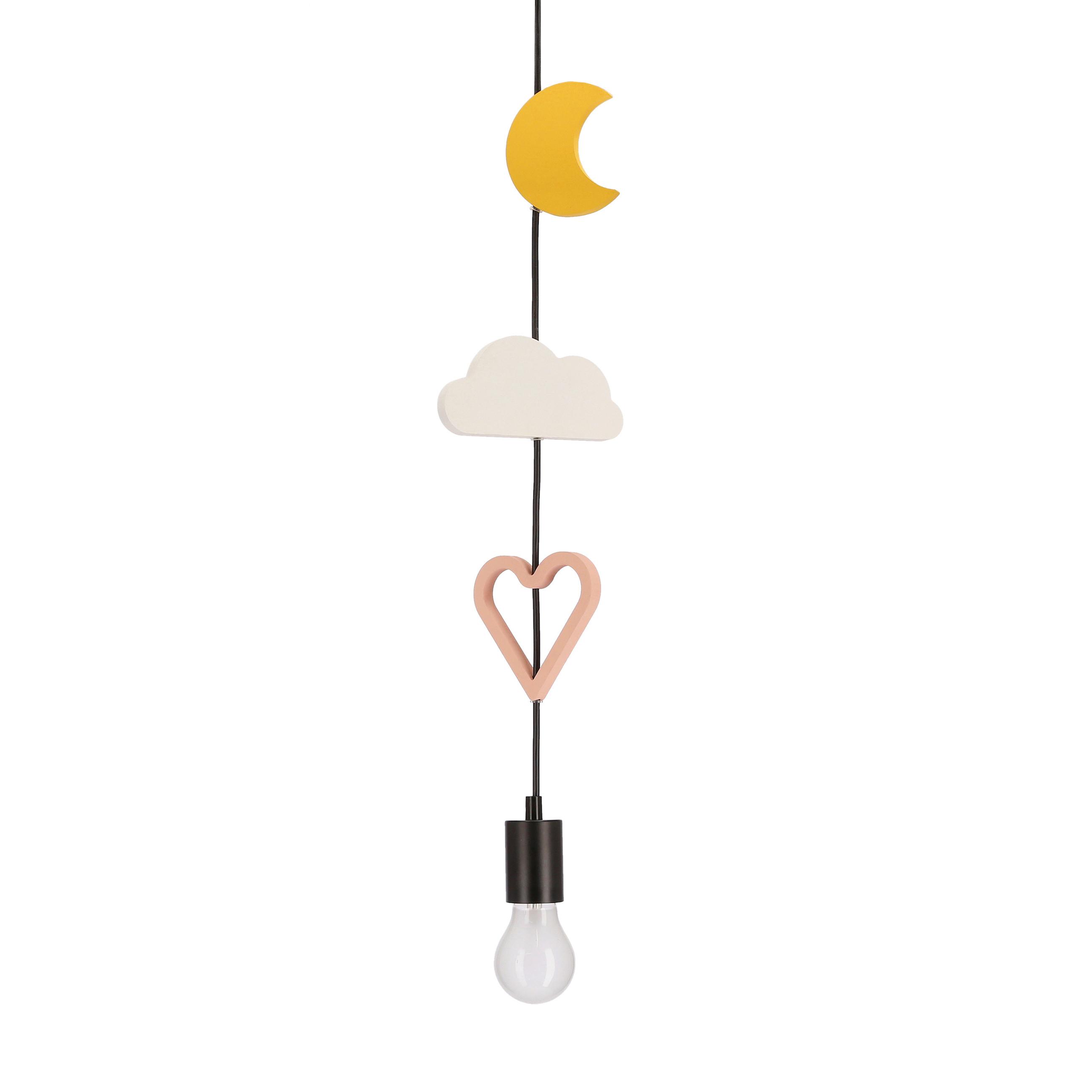 Kinderhängeleuchte 33-27542 Trio Hcsm - Pink/Goldfarben, Basics, Holzwerkstoff/Metall (100/15/100cm)