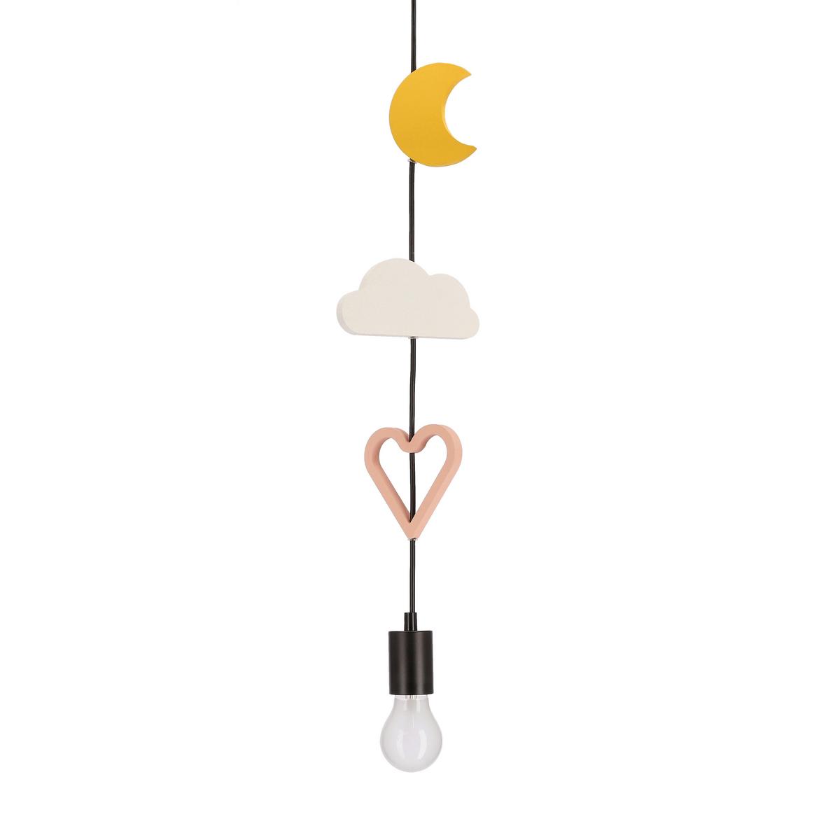 Kinderhängeleuchte 33-27542 Trio Hcsm - Pink/Goldfarben, Basics, Holzwerkstoff/Metall (100/15/100cm)