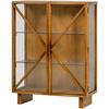 Vitrine Kella Naturfarben B: 100 Cm - Naturfarben, Design, Glas/Holz (100/132/44cm) - Livetastic