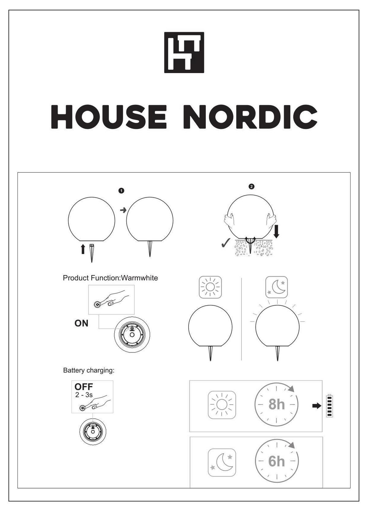Solarleuchtenset Lifton Led Lamp - Schwarz/Weiß, Basics, Kunststoff (30cm)