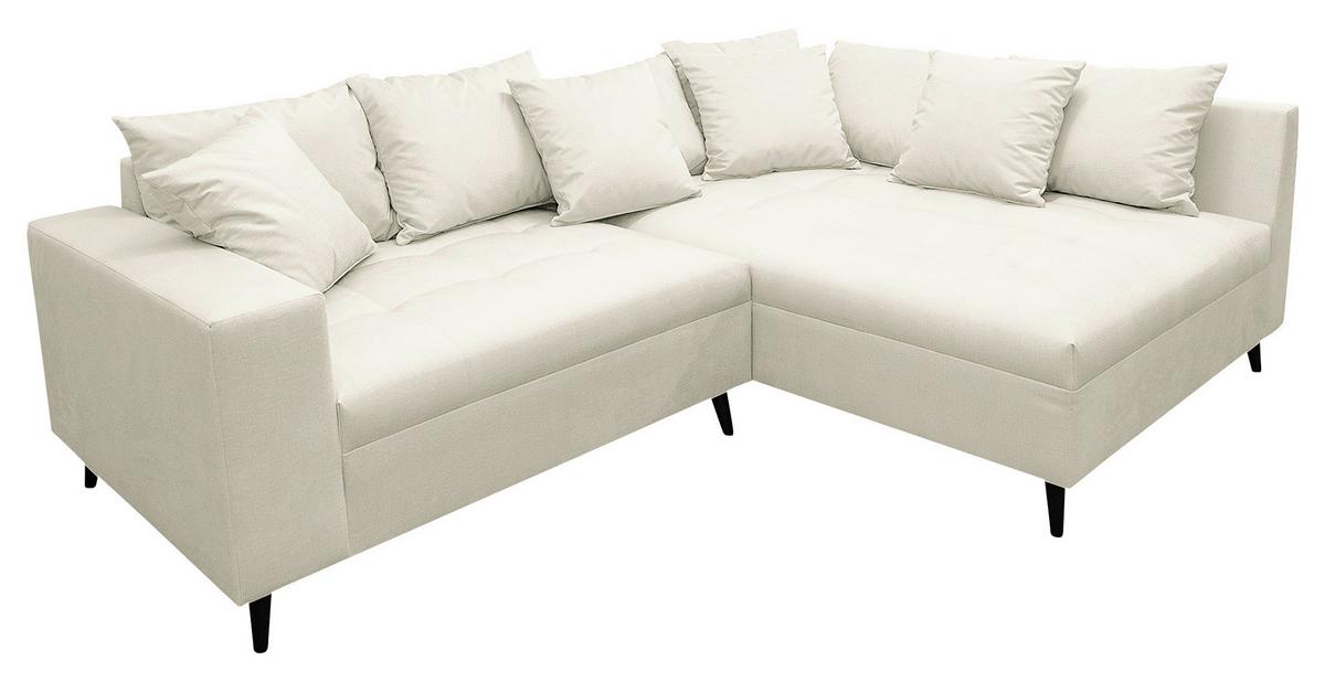 Ecksofa Pruno Hellgrau S: 247x174 Cm - Hellgrau/Schwarz, Design, Textil (247/174cm) - MID.YOU