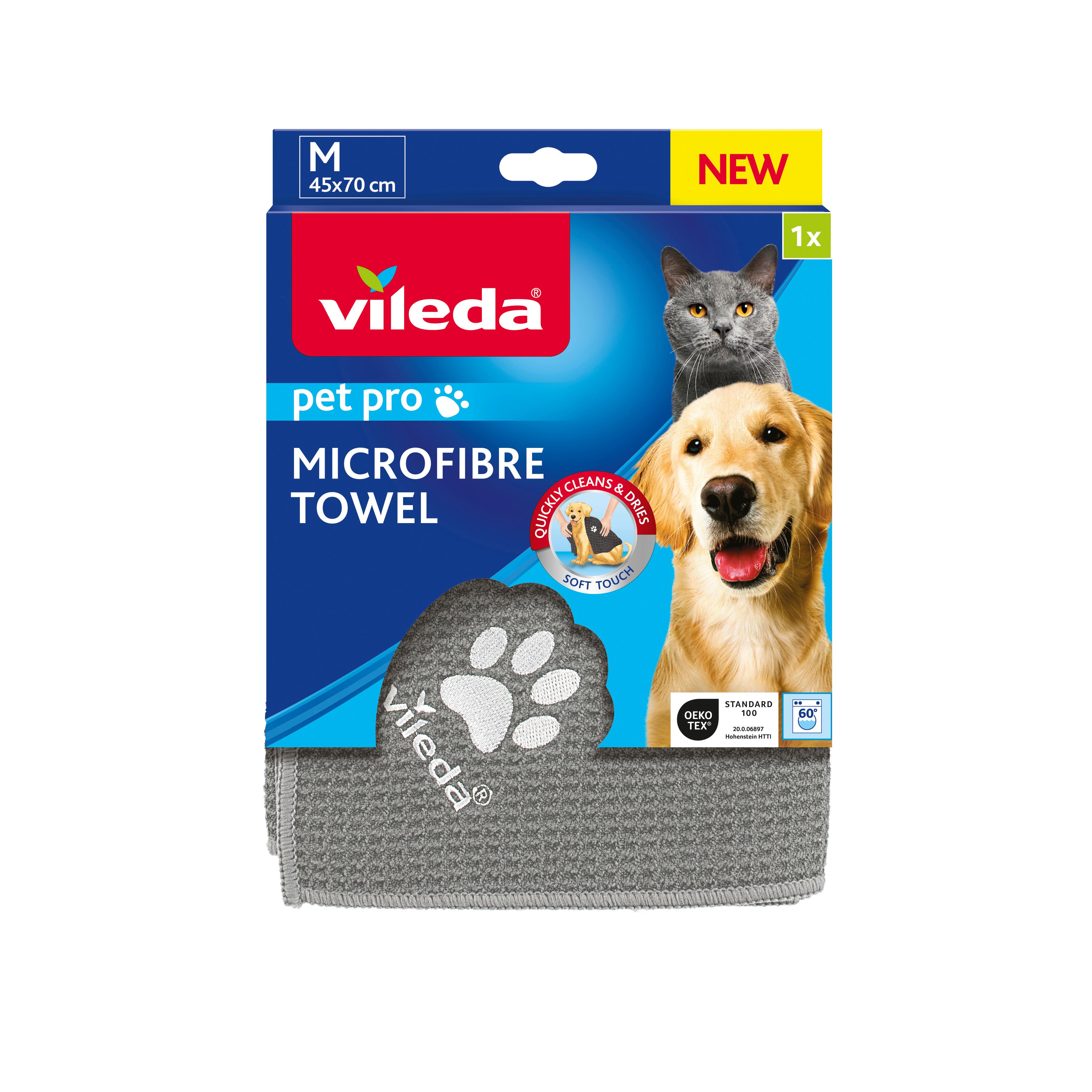Mikrofasertuch Vileda Pet Pro Handtuch M - Basics (45/70cm) - Vileda