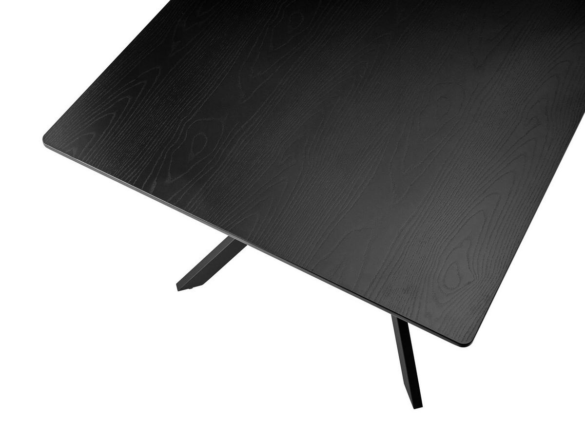 Jedálenský stôl Aragon, čierny 180x90cm - čierna, Modern, kov/kompozitné drevo (180/75/90cm) - Mömax