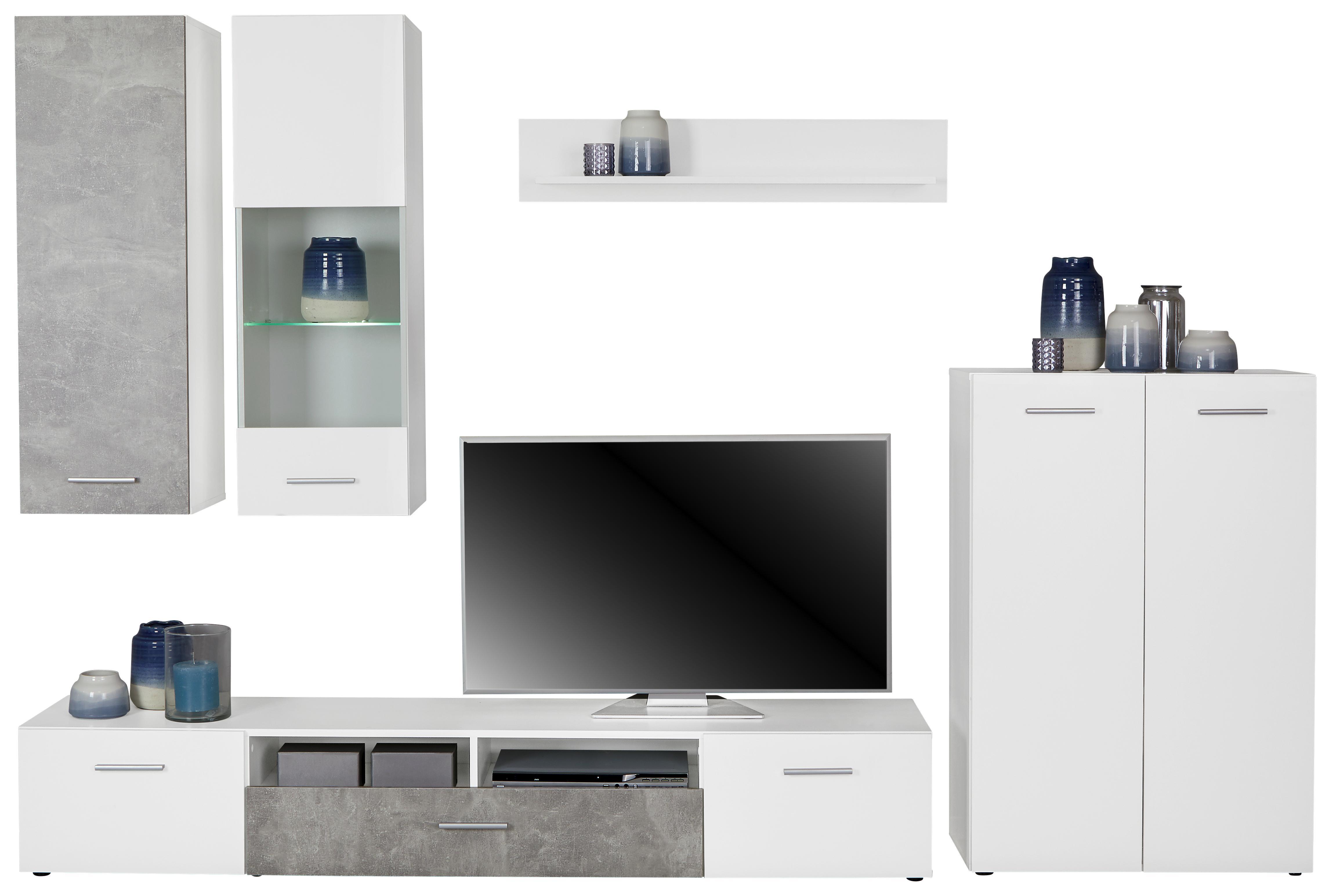 Alaska Light Alaska Light - Szürke/Fehér, modern, Faalapú anyag (285/190/40cm)