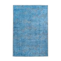 Webteppich Blau Antique 120x180 Cm - Blau/Goldfarben, Design, Textil (120/180cm) - Kayoom