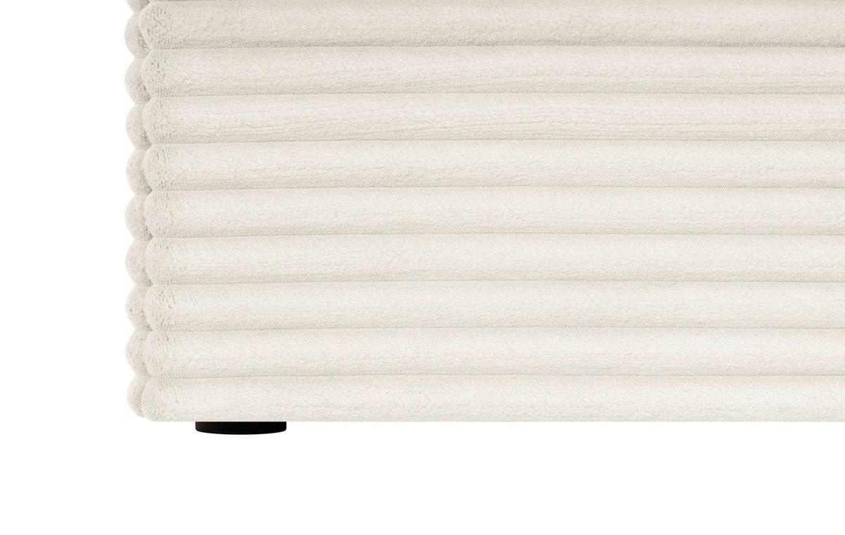 Boxbett Cordoba Creme, Lf: 160x200 cm - Creme/Schwarz, Basics, Holz/Textil (160/200cm) - Livetastic