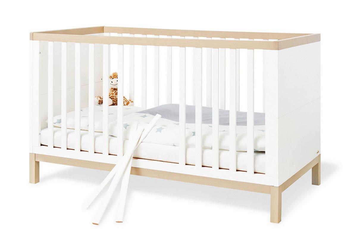 Babyzimmer 100061bg Light - Ahornfarben/Weiß, Design, Holzwerkstoff - Pinolino