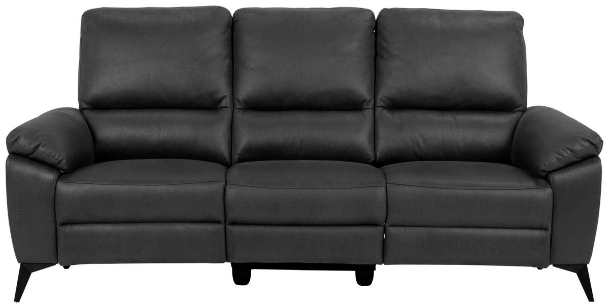 3-sitzer-sofa Rana - Schwarz/Grau, KONVENTIONELL, Textil (215/102/96cm) - MID.YOU