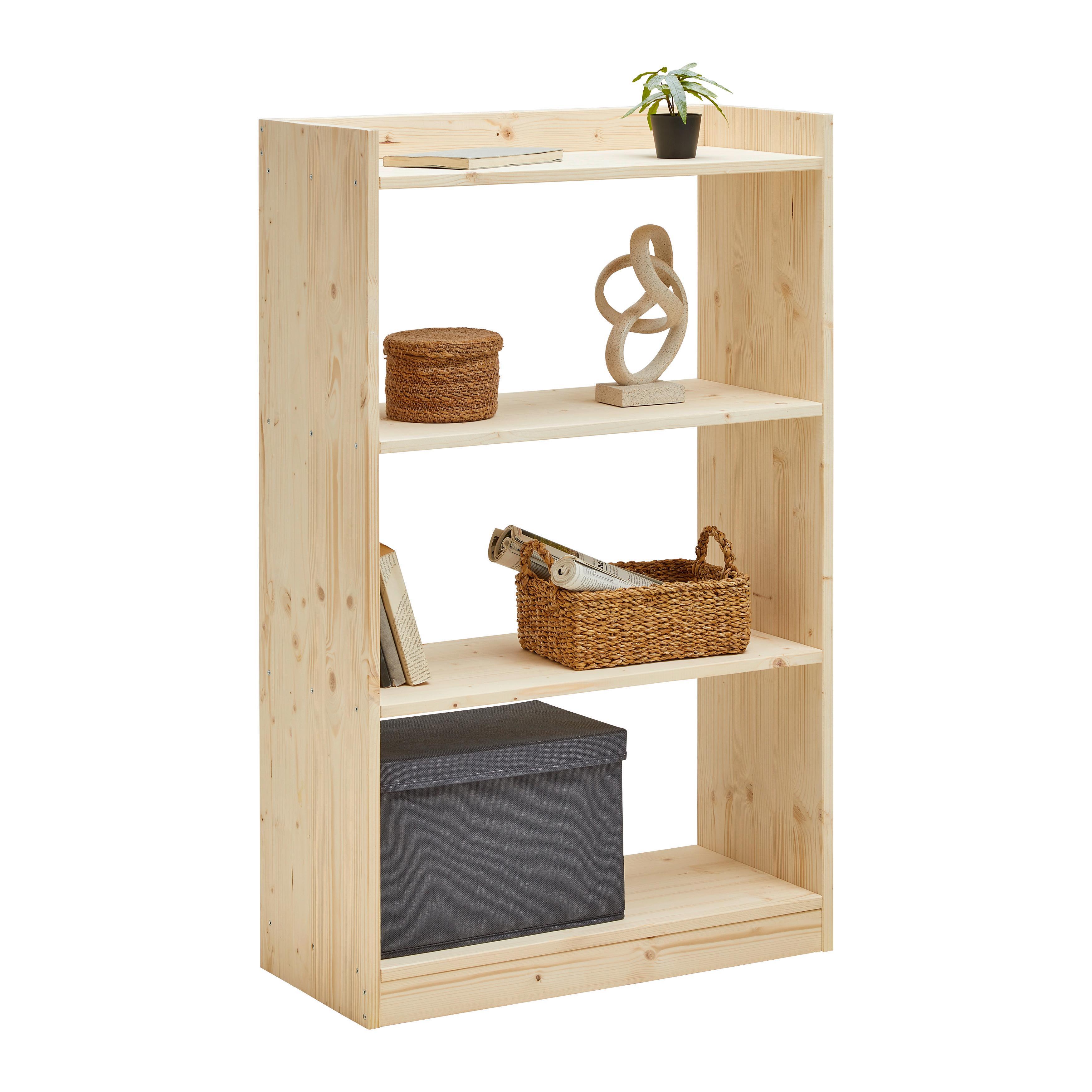 REGÁL WOODY II -TOP- - přírodní barvy, Natur, dřevo (70/115/32cm) - Based