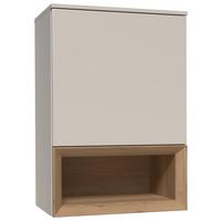 Hängeelement Las Vegas Weiß/Eiche Dekor B: 60 cm - Eiche dunkel/Weiß, MODERN, Holzwerkstoff (60/88/37cm) - Vertico