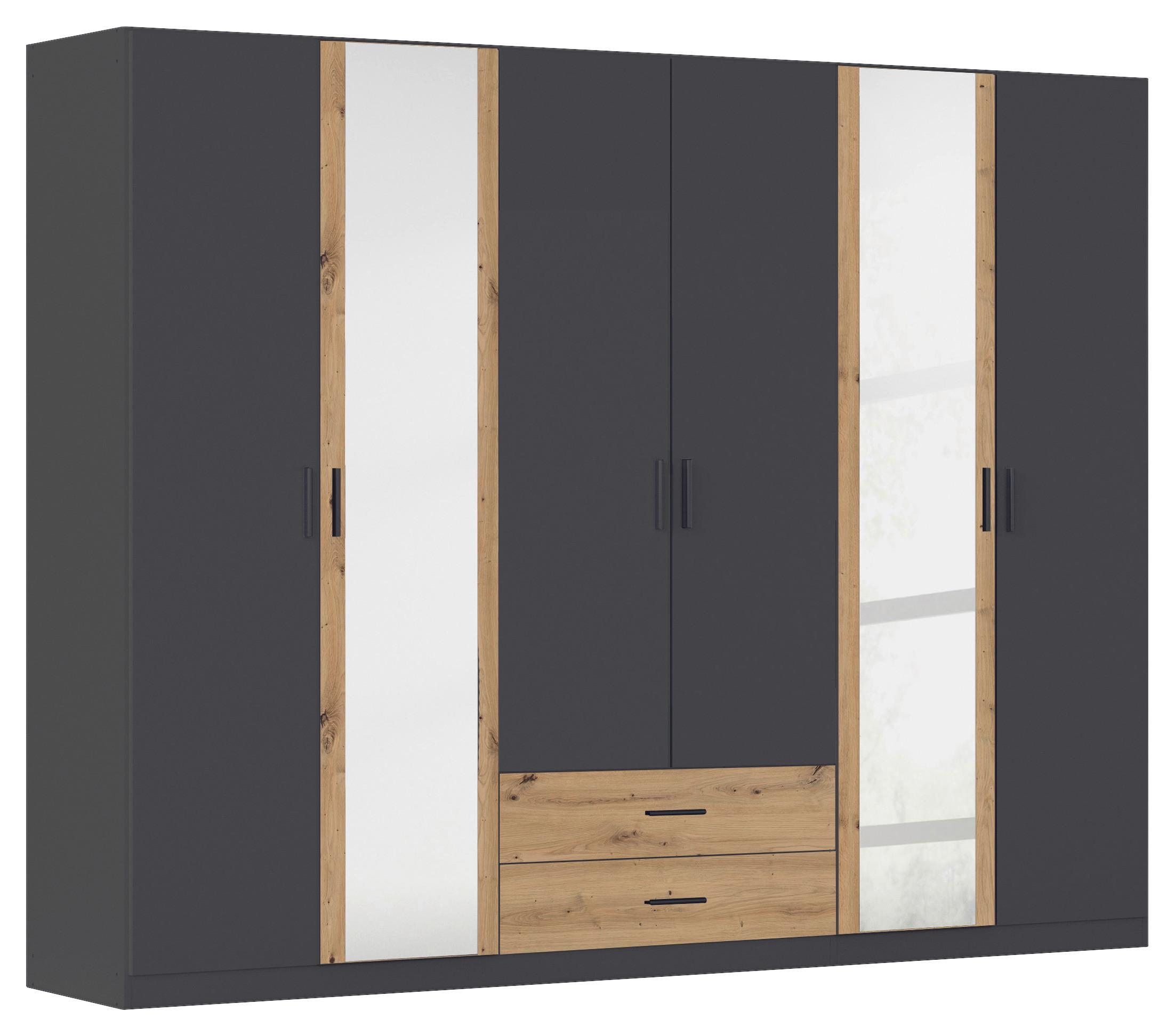 Kleiderschrank Despina - Eiche Artisan/Grau, KONVENTIONELL, Holzwerkstoff (271/210/54cm)