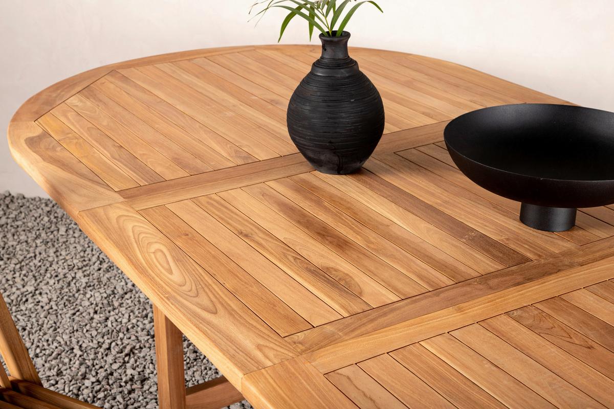 Gartentisch Kenya Teakholz L 180 Cm - Teakfarben, KONVENTIONELL, Holz (180/120/75cm) - Gardenson