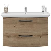 Waschbeckenunterschrank Fino, Evoke, B: 90cm - Weiß, KONVENTIONELL, Keramik/Holzwerkstoff (90/60/51cm)