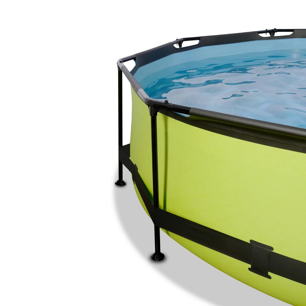 Pool-set Exit Lime Pool - Grau, KONVENTIONELL, Kunststoff (360/76cm) - EXIT Toys