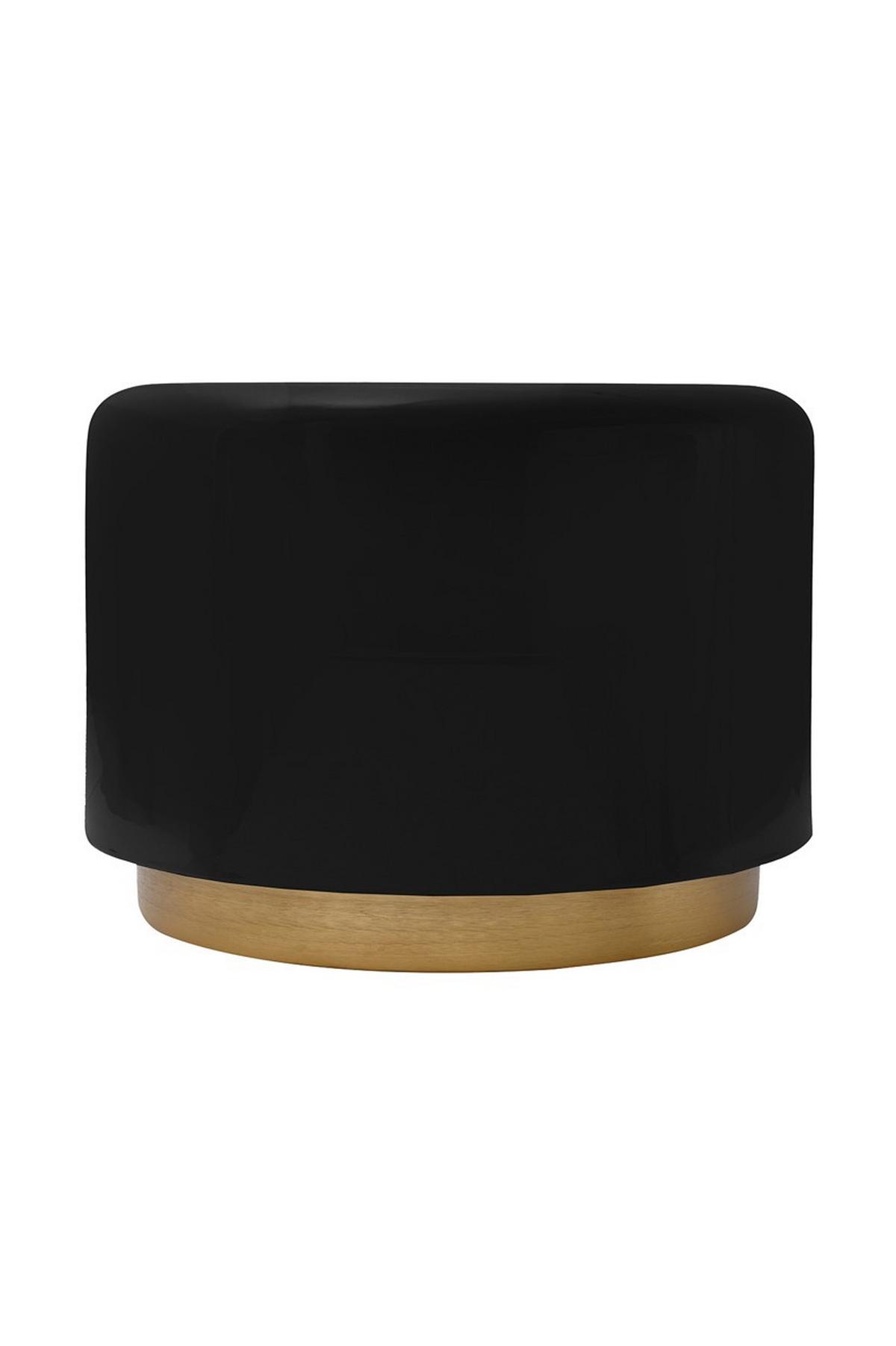 Beistelltisch Deco Schwarz, Goldfarben L: 51,5cm - Goldfarben/Schwarz, Design, Metall (51,5/43/51,5cm) - Kayoom