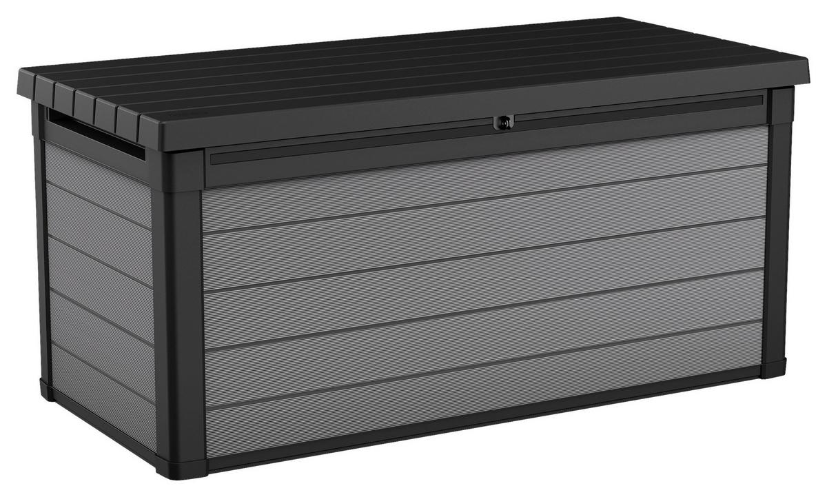 Kissenbox Premier 151,7x70x 72,5cm 570L Anthrazit/Grau - Anthrazit/Grau, Basics, Kunststoff (151,7/70/72,5cm)
