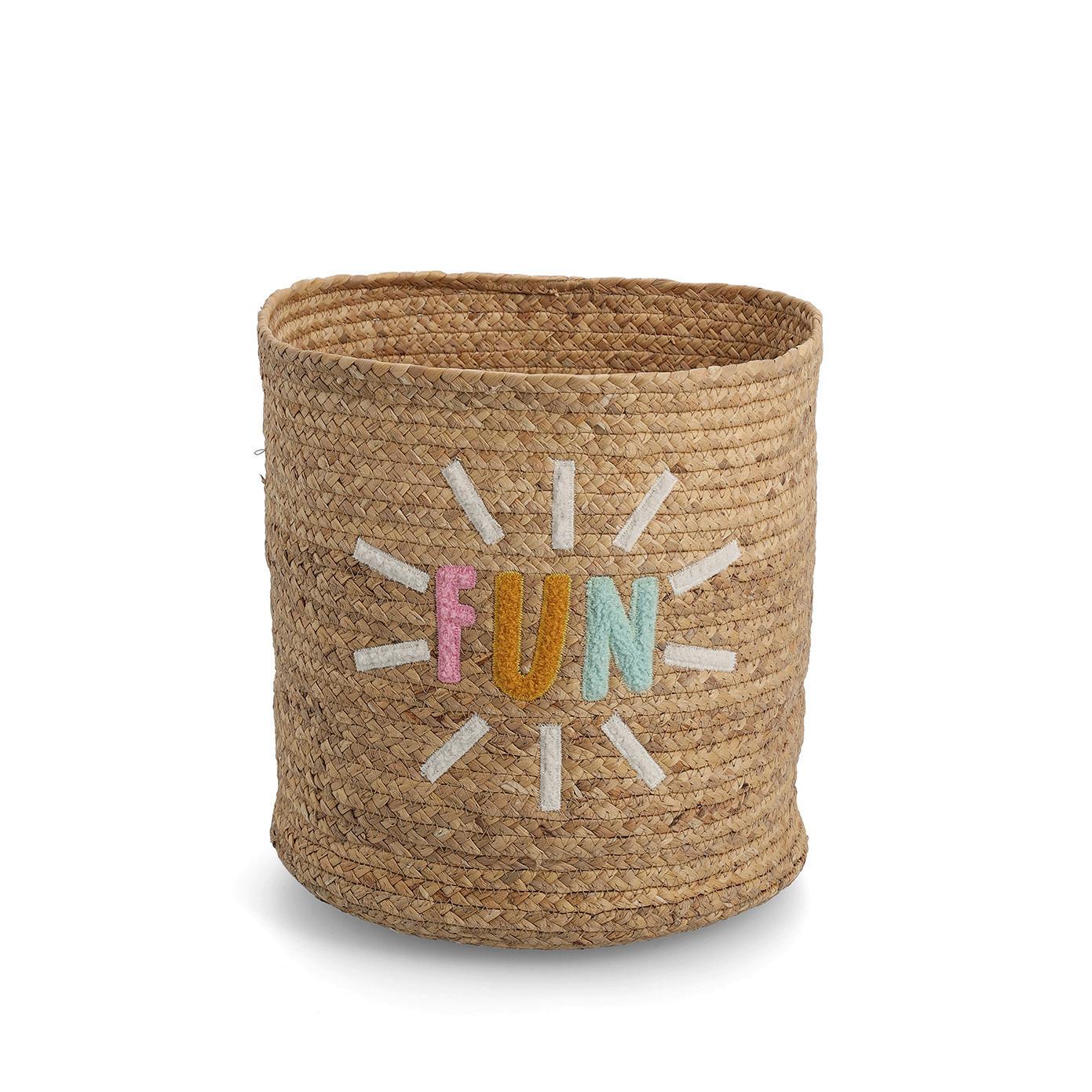 Aufbewarhungskorb 'Fun' natur, ca. 35/34/35cm - Naturfarben, Naturmaterialien (35/34/35cm)