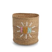 Aufbewarhungskorb 'Fun' natur, ca. 35/34/35cm - Naturfarben, Naturmaterialien (35/34/35cm)