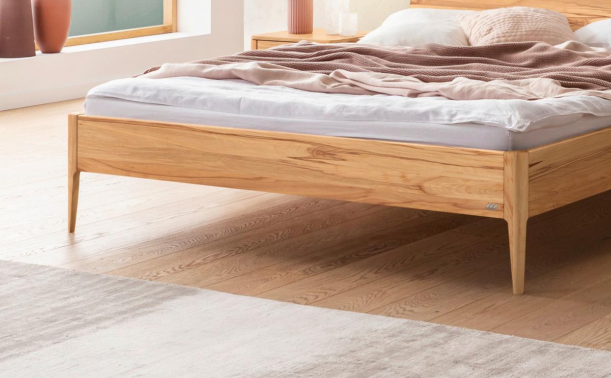 Bett Spezia Buchefarben Lf: 140x200 Cm - Buchefarben, KONVENTIONELL, Holz (140/200cm) - Hasena