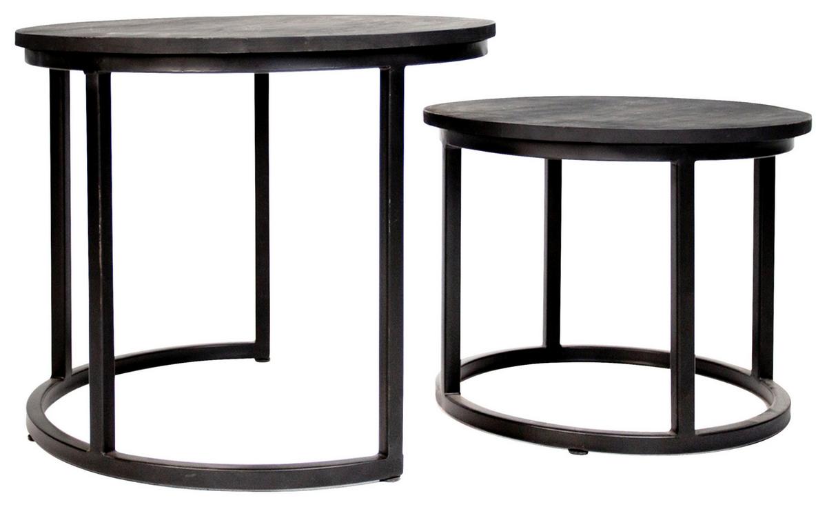 Couchtisch Giro - Schwarz, KONVENTIONELL, Holz/Metall (53/53/53cm) - MID.YOU