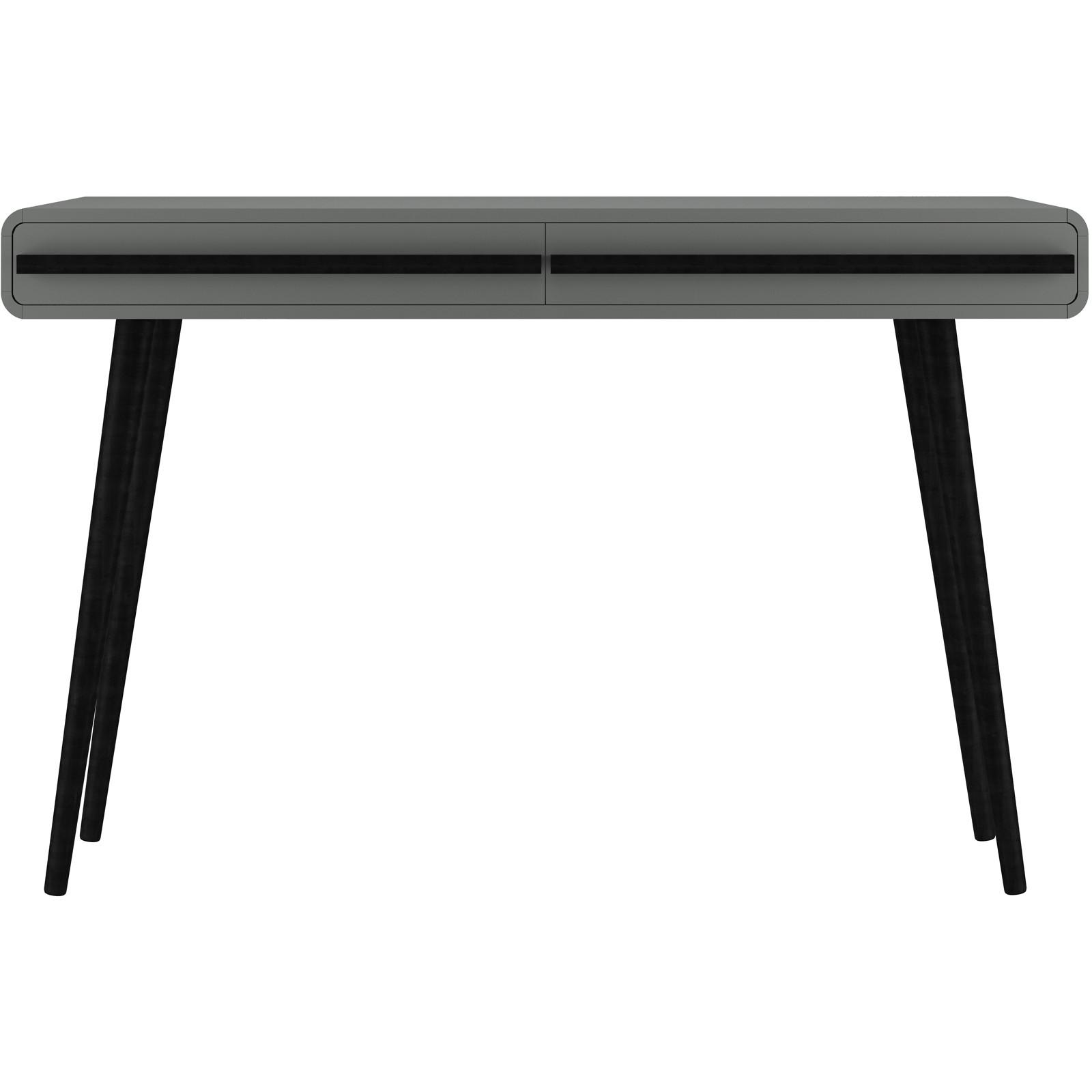 SCHREIBTISCH Chantal Grau L: 120cm - Schwarz/Grau, Design, Holzwerkstoff (120/77/50cm) - MID.YOU