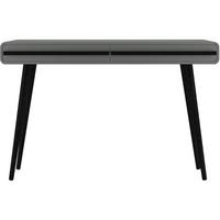 SCHREIBTISCH Chantal Grau L: 120cm - Schwarz/Grau, Design, Holzwerkstoff (120/77/50cm) - MID.YOU