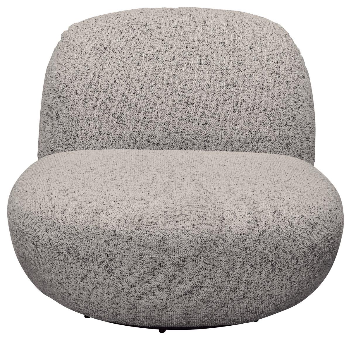 Sessel Chris Grau B: 85 cm - Schwarz/Grau, MODERN, Textil (85/70/99cm) - MID.YOU