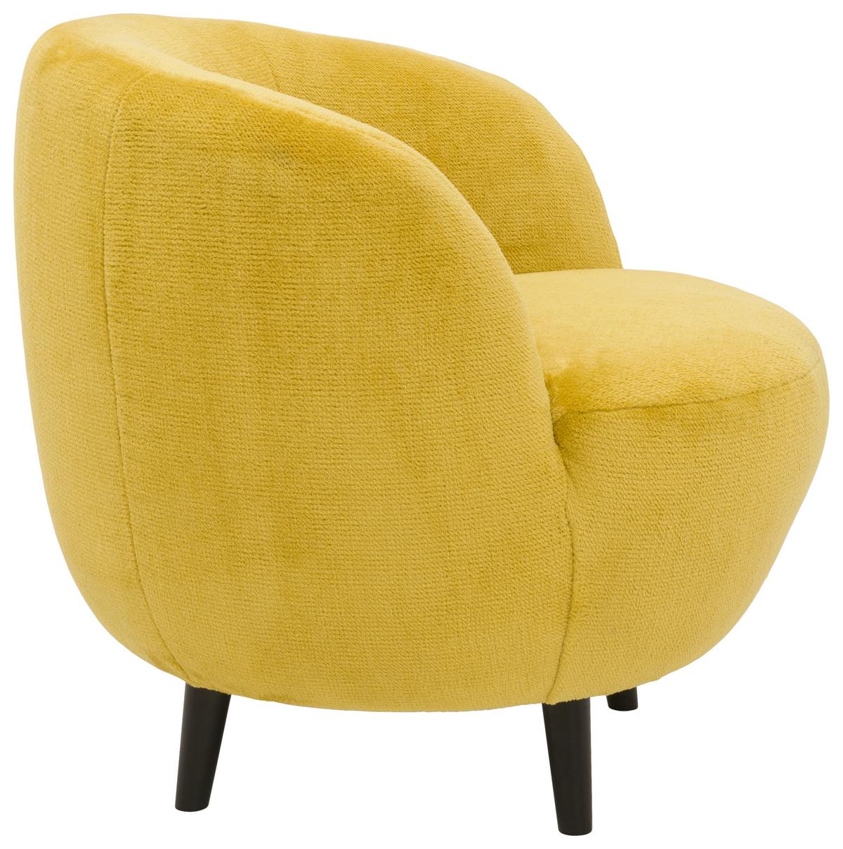 Sessel Looks Xiv - Gelb/Schwarz, Design, Textil (72/72/76cm) - LOOKS by W.Joop