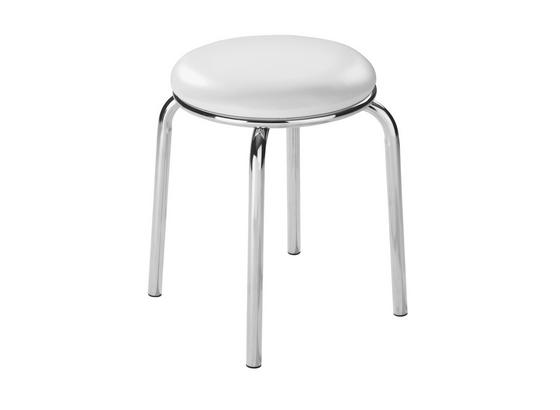Hocker Pub - Weiß, KONVENTIONELL, Kunststoff/Metall (46/45cm) Hocker Pub - Weiß, KONVENTIONELL, Kunststoff/Metall (46/45cm)