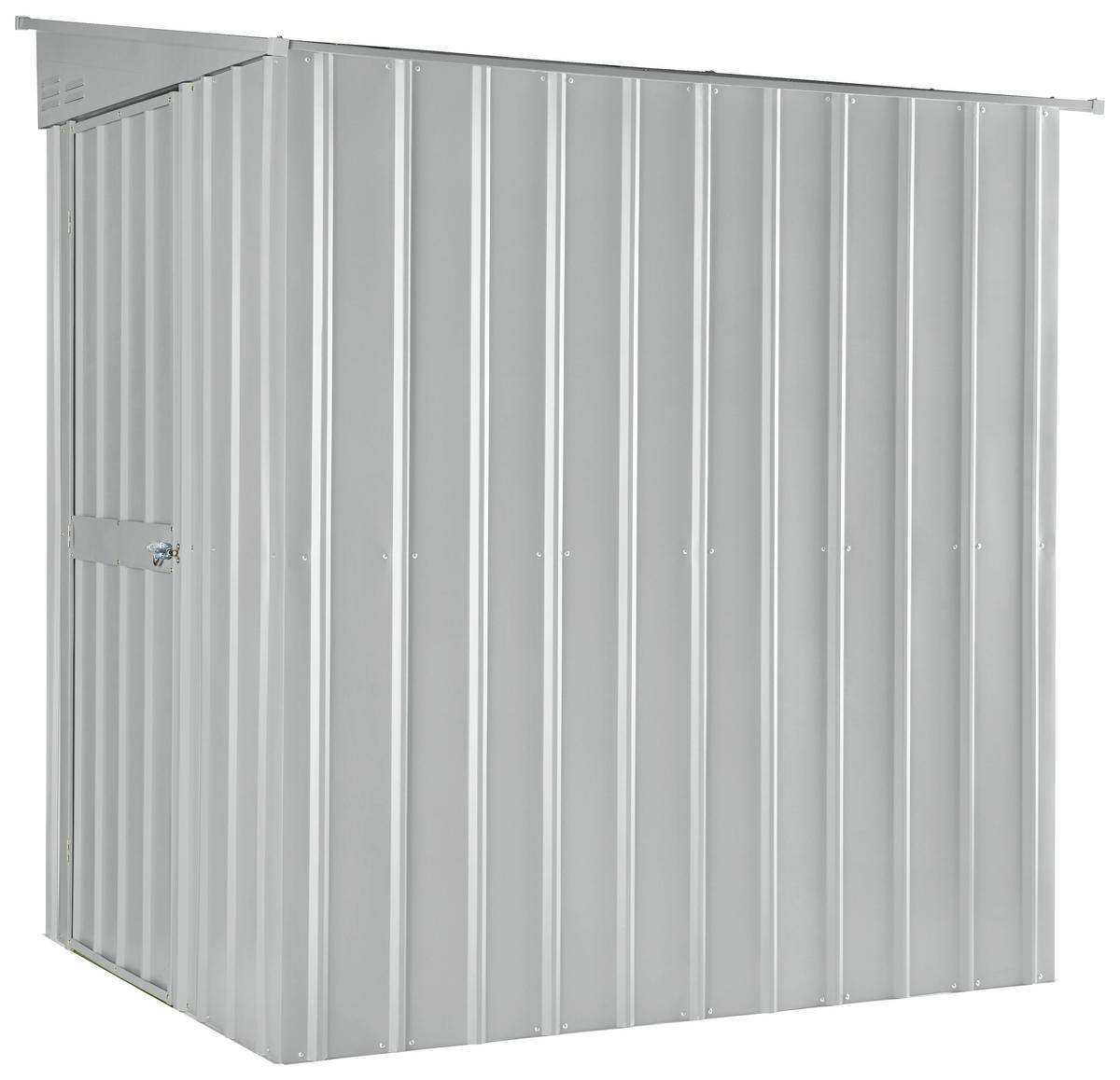Gerätehaus Ohne Boden 155x203x180 Cm - Silberfarben, Basics, Metall (155/203/180cm)