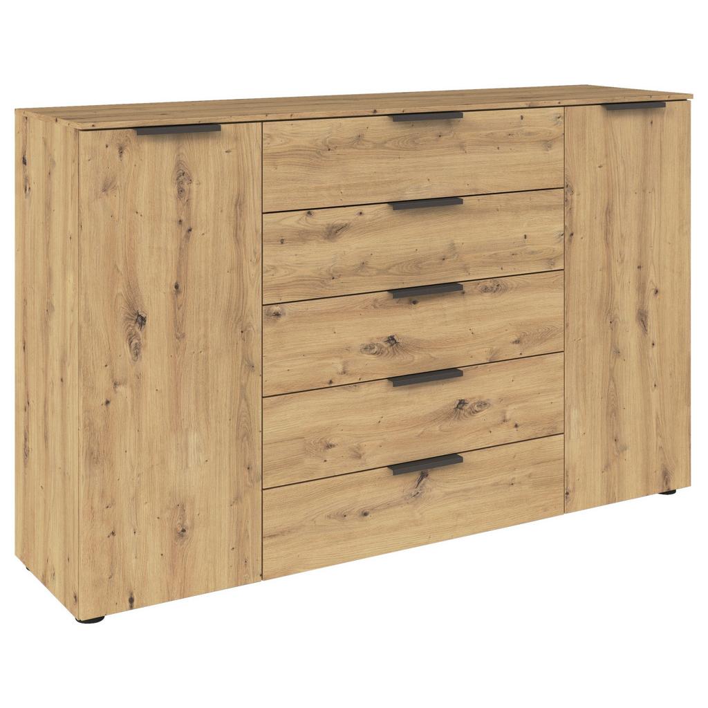 Kommode Flipp Eiche/Graphitfarben B: 160 cm