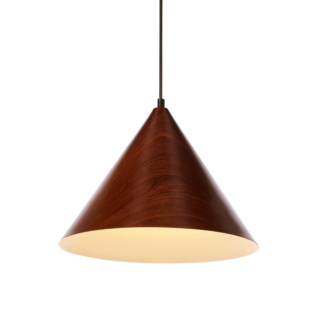 Hängeleuchte 31-23414 Dunca - Nussbaumfarben/Schwarz, Design, Metall (32/32/115cm)