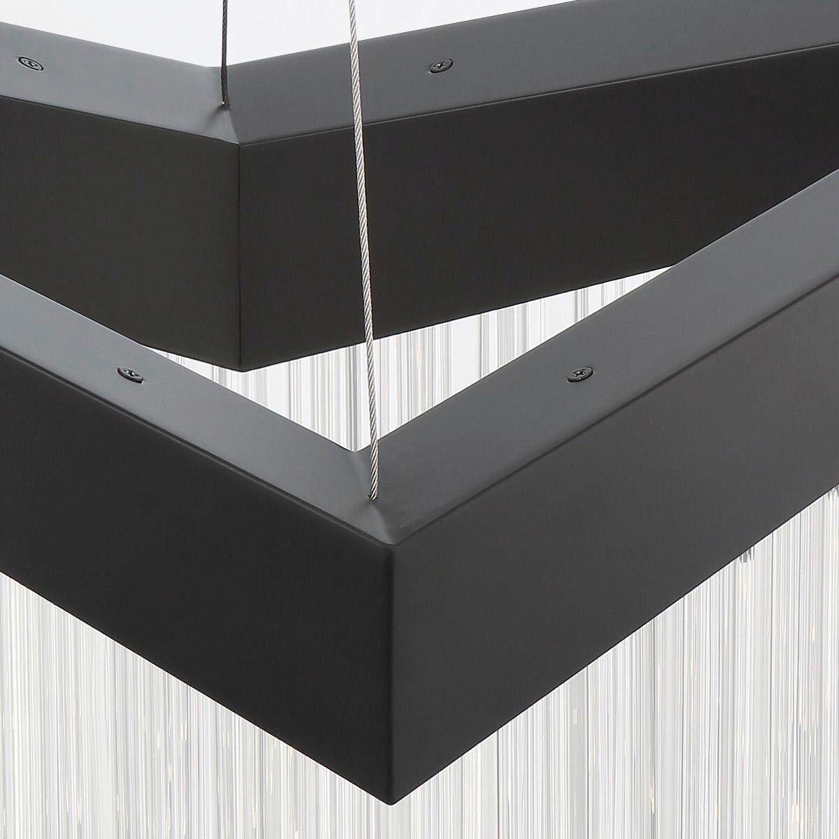 Csillár Qn-Vivien-P-L-Bk - fekete, Design, műanyag/fém (81/119,4cm) - Elstead Lighting
