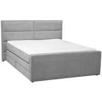 Boxspringbett Mit Topper & Bettkasten 160x200 Cm Beletto - Schwarz/Grau, Basics, Holz/Textil (160/200cm) - Livetastic