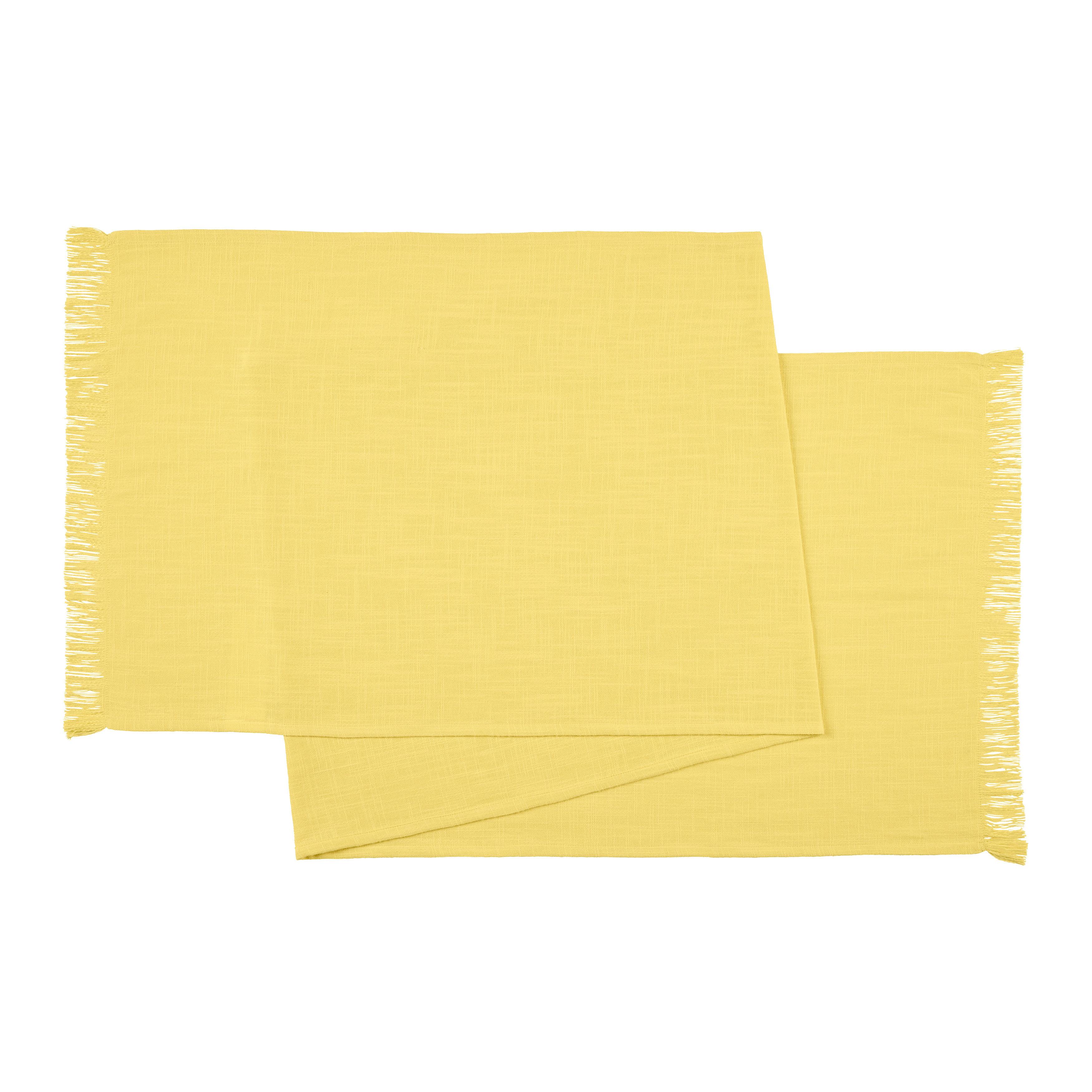 ÚZKY OBRUS CANDY -EXT- - žltá, Konventionell, textil (45/170cm) - Mömax